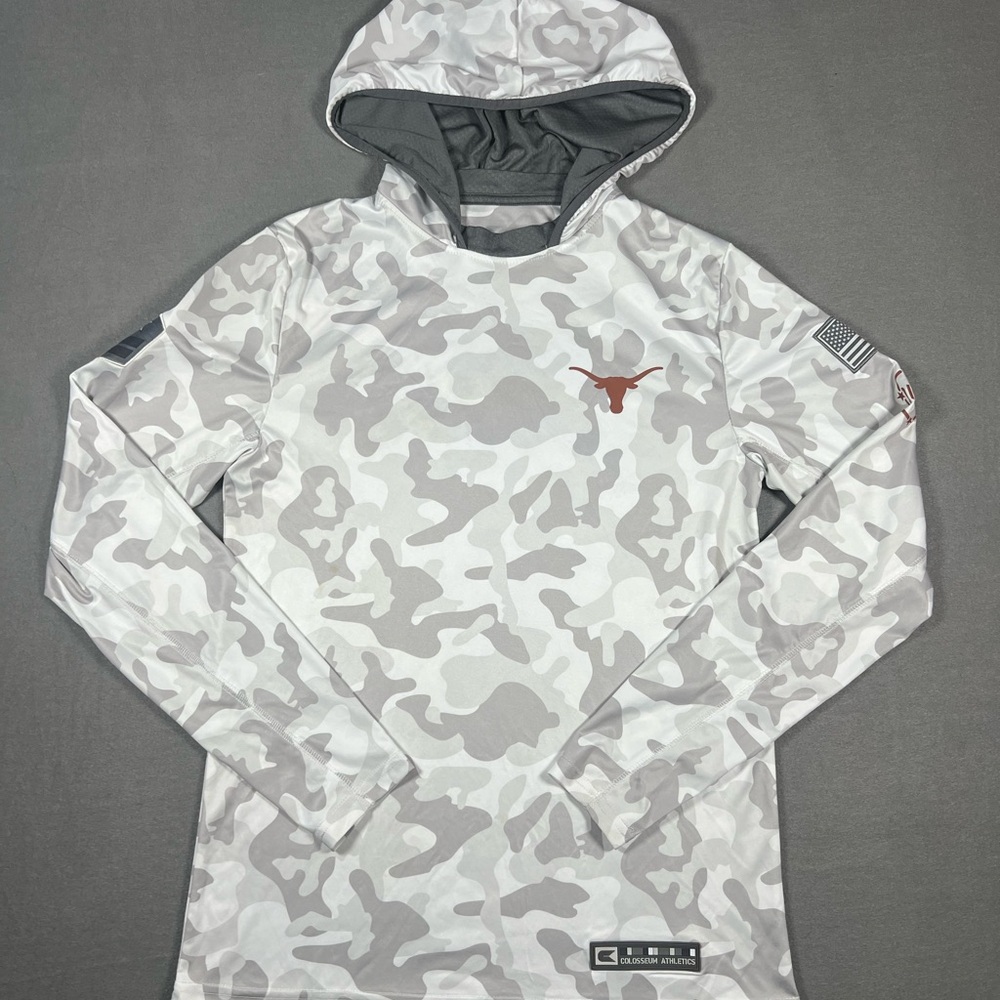 Lot Of 3 Nike & Coliseum Texas Longhorns Green Orange White Camo Shirts Sz S - Picture 12 of 16